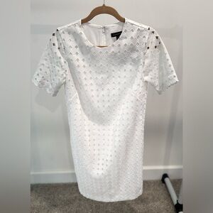 White eyelet sheath dress size 2
